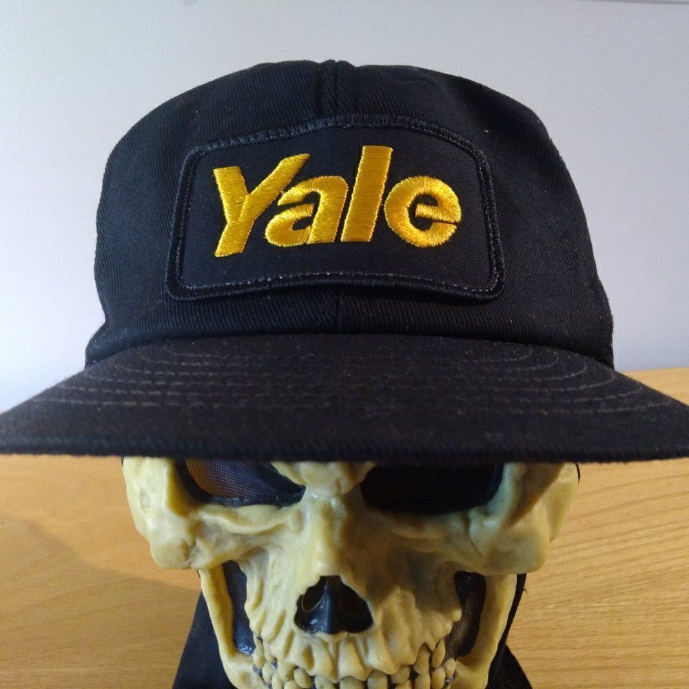 Vintage Yale Equipment Patch Snap Back Trucker Hat